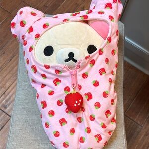 Korilakkuma Strawberry Sleeping Bag Plush SO CUTE!!!